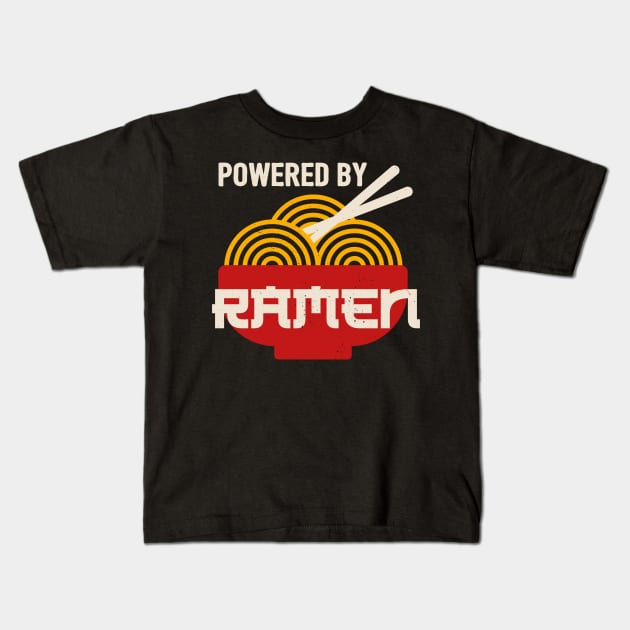 Powered by Ramen Kids T-Shirt by GiftTrend